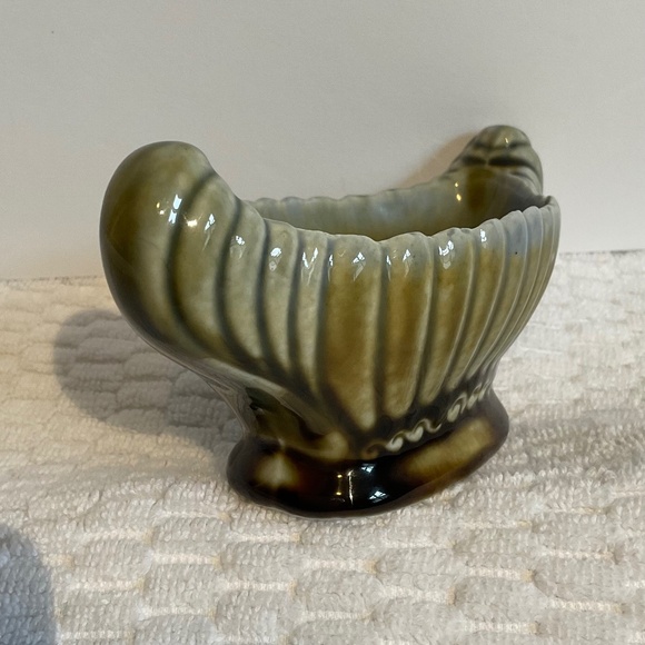 Vintage Wade Irish Porcelain Made in Ireland Vase Dish Blue/Green/Brown Glaze - Picture 5 of 12